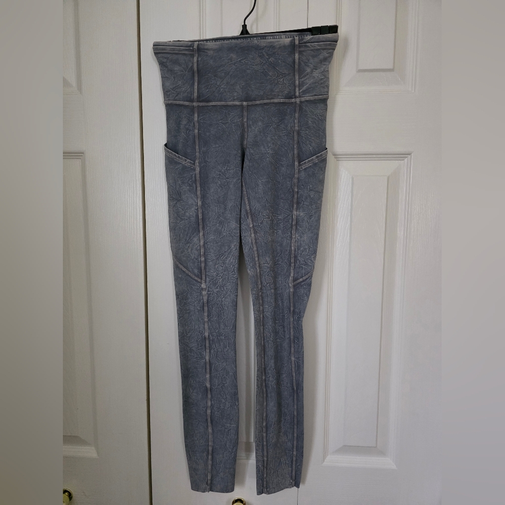 Lululemon Fast and Free 25" *Ice Dye In Ice Wash Asphalt Grey 2 - Picture 10 of 16